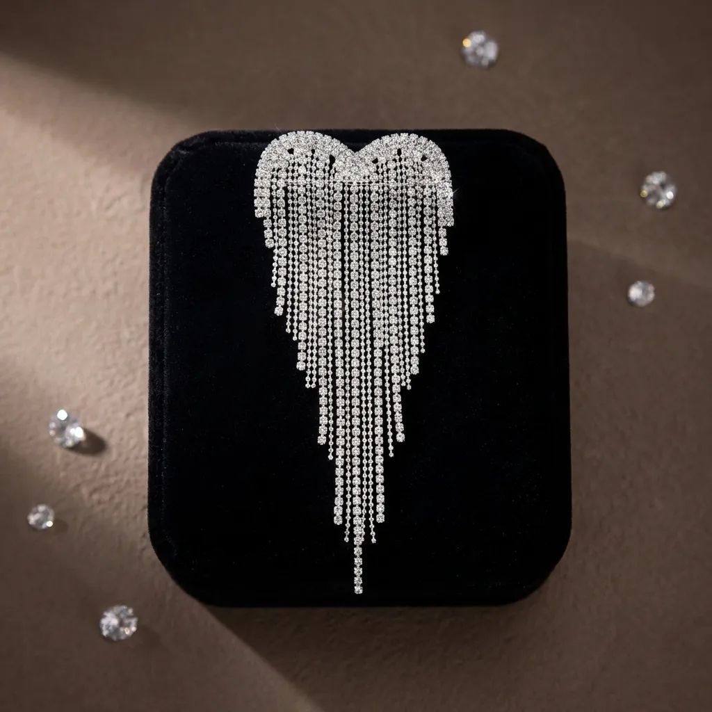 high-end elegant universal accessory with tassels lapel pin