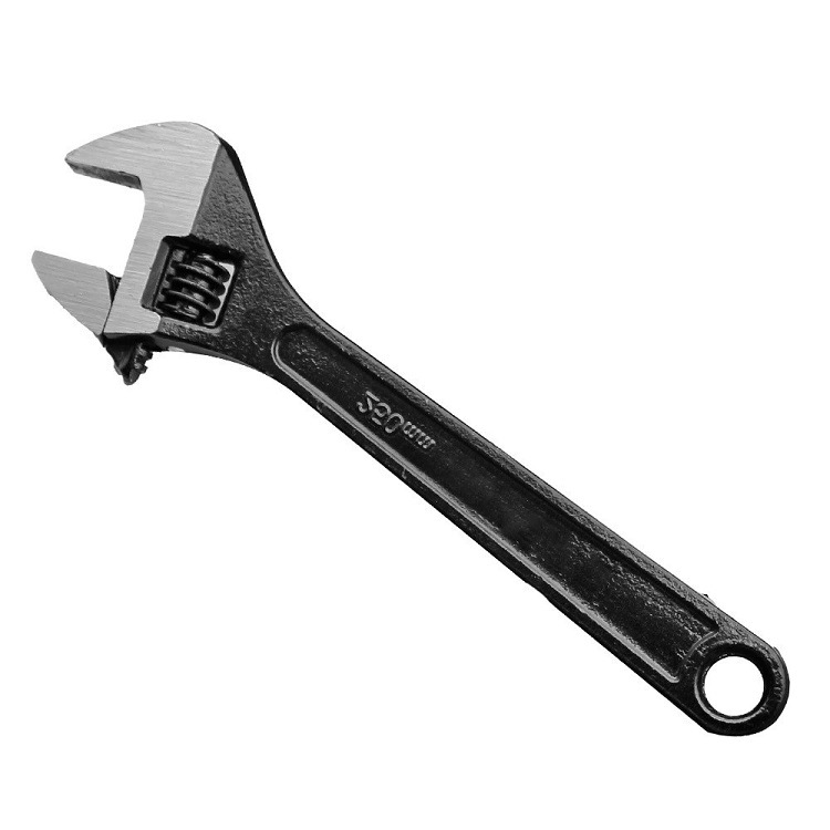 Fábrica negro cepillado llave ajustable llave abierta herramientas de hardware gran apertura ajustable