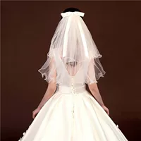 Кореанское свадебное veil-аксессуар для волос — нюдовый/слоновая кость, 60 см, для фотосессий, коллекция 2021