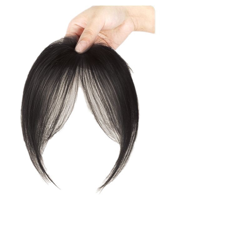 女性用ウィッグ、前髪、頭頂部ヘアピース、ふわふわ目に見えない増毛、中間分け、全頭自然前髪ヘアピース|undefined