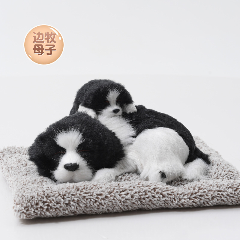 Decoraciones de automóviles adornos adorables accesorios de automóviles en línea nuevos animales de dibujos animados de perros simulados