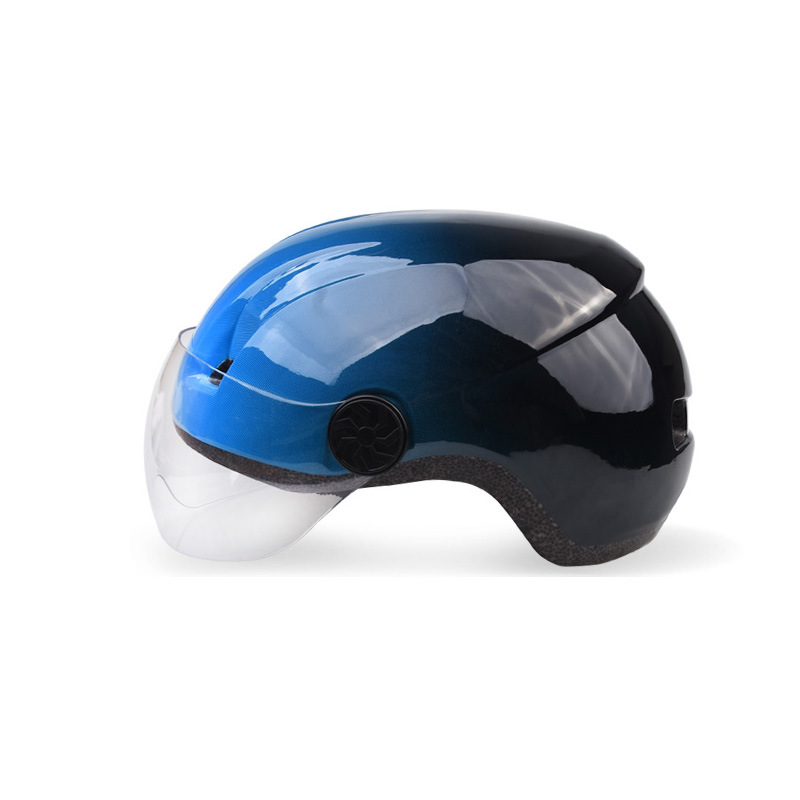 Casco para ciclismo, medio casco cortavientos para hombres y mujeres, gorro de seguridad cálido para adultos, gafas antifrío para bicicleta de montaña