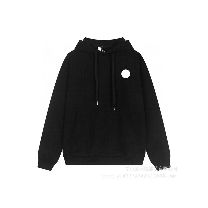 2026 new American-style A-brand high-quality hooded sweatshirt, loose-fitting, with round logo print, suitable for couples, casual outerwear for spring and autumn