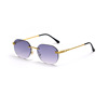 Brand retro metal fashionable sunglasses, European style, internet celebrity