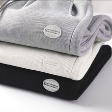 华夫格裤子男2023新品卫裤男款休闲裤宽松加绒束脚运动裤ins网红