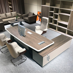 Ft Simple Modern Boss Desk Atmospheric Supervisor Computer Desk Single Manager Desk Fashion Office Desk Chair Set