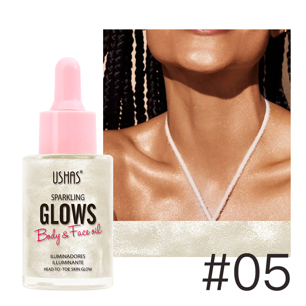 USHAS punto transfronterizo venta caliente gotero brillo aceite de alto brillo UC024A B