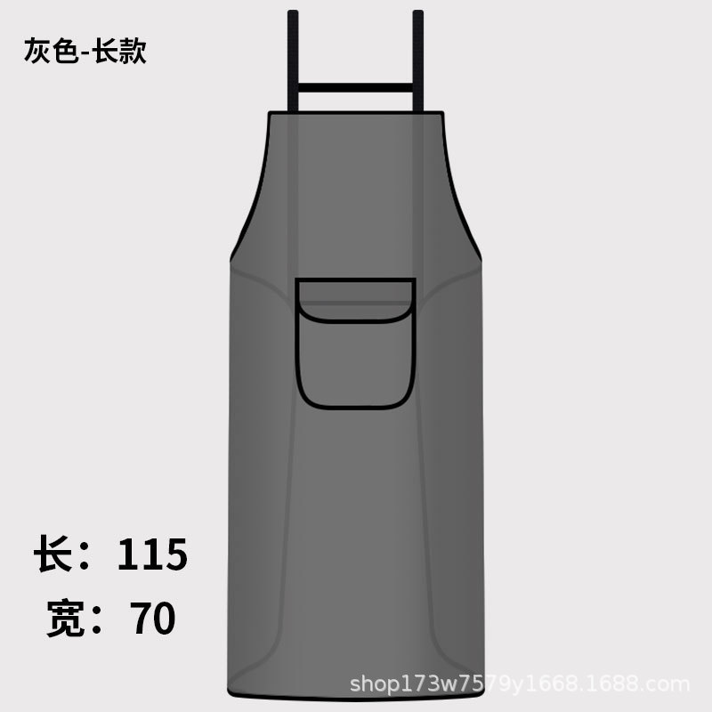 TPU 無洗エプロン家庭用キッチン防水オイル 2025 新しいインターネット有名人の作業服調理エプロン春と秋のスーパー|undefined