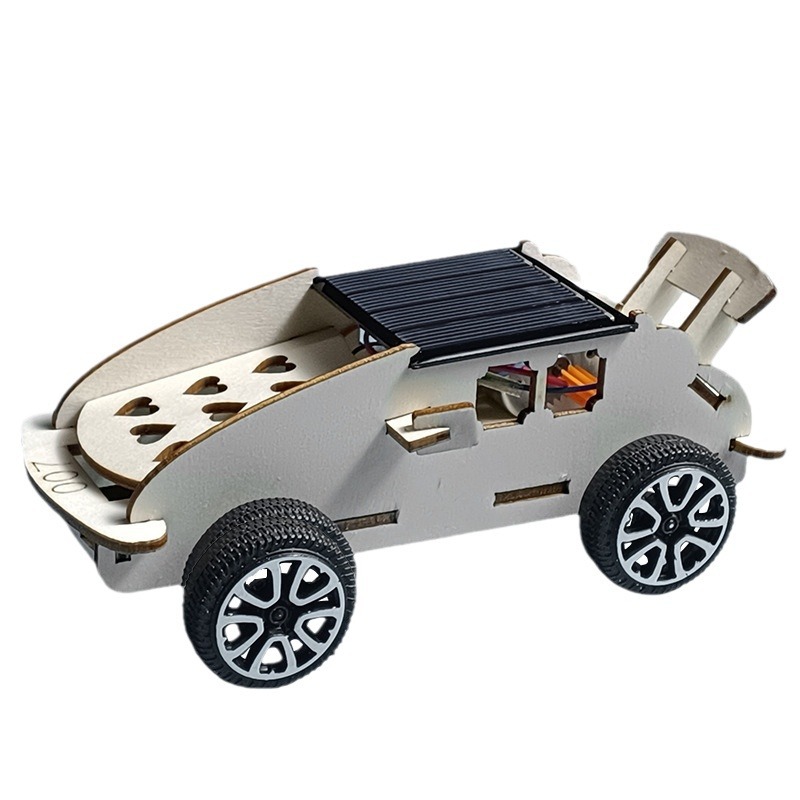 Toy car solar-powered
