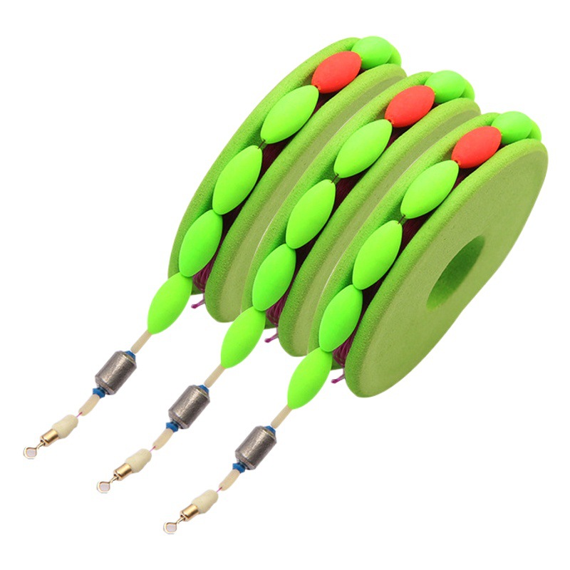 Seven-star drift line group hand-tied cool float traditional fishing finished suit fishing line float complete set of swivel main line group
