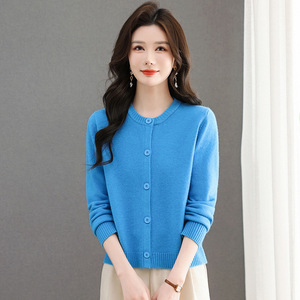 高档秋季新款开衫抗起球百搭披肩中年针织衫女高级感时尚薄款羊毛，女装针织衫/毛衣，妃慕昵服饰