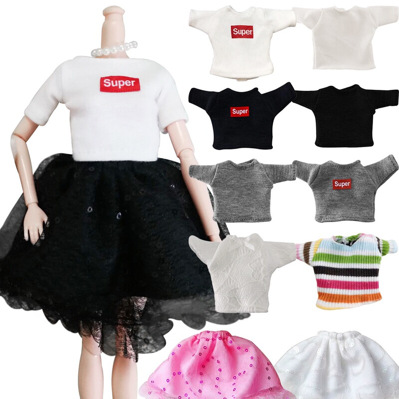Factory direct supply toy doll 30cm change clothes cloth cotton height 29cm accessories casual short sleeve t-shirt Factory direct supply toy doll 30cm change clothes cloth cotton height 29cm accessories casual short sleeve t-shirt