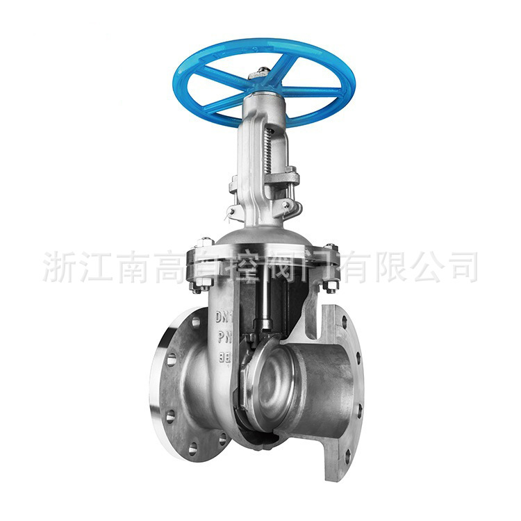 Z41W-25P 法兰连接 304不锈钢材质 手动闸阀 适用介质为：水