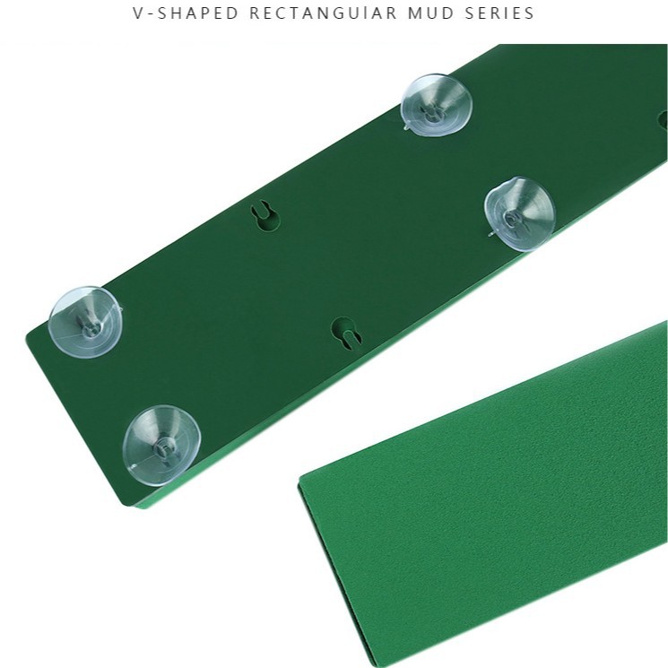 Flores inteligentes Yiwu fábrica directa decoración del flotador coche de la boda plástico verde pequeño cuadrado Ventosa con barro