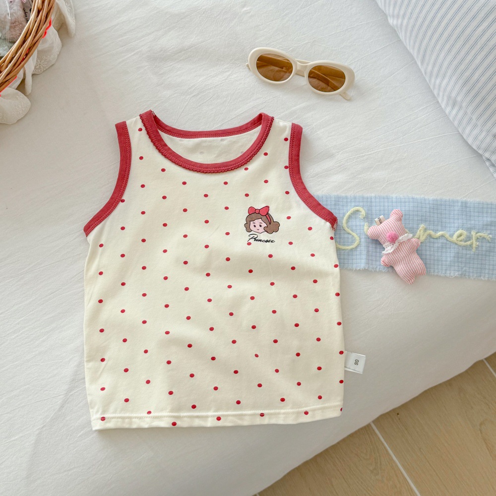 폴카 도트 어린 소녀