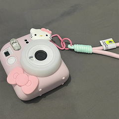 ポラロイド保護カバー hellokitty カメラ落下防止ソリッドカラーシリコンソフトシェル富士 mini12 装飾に適しています