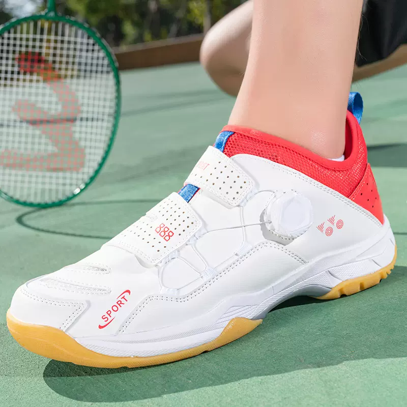 跨境批发羽毛球鞋男鞋防滑减震网球鞋女款训练鞋轻便透气乒乓球鞋