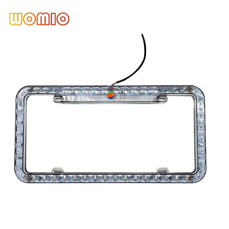Luz LED estándar estadounidense de 48 LED con función de intermitente para marco de matrícula de coche, suministro directo de fábrica._voghion.com