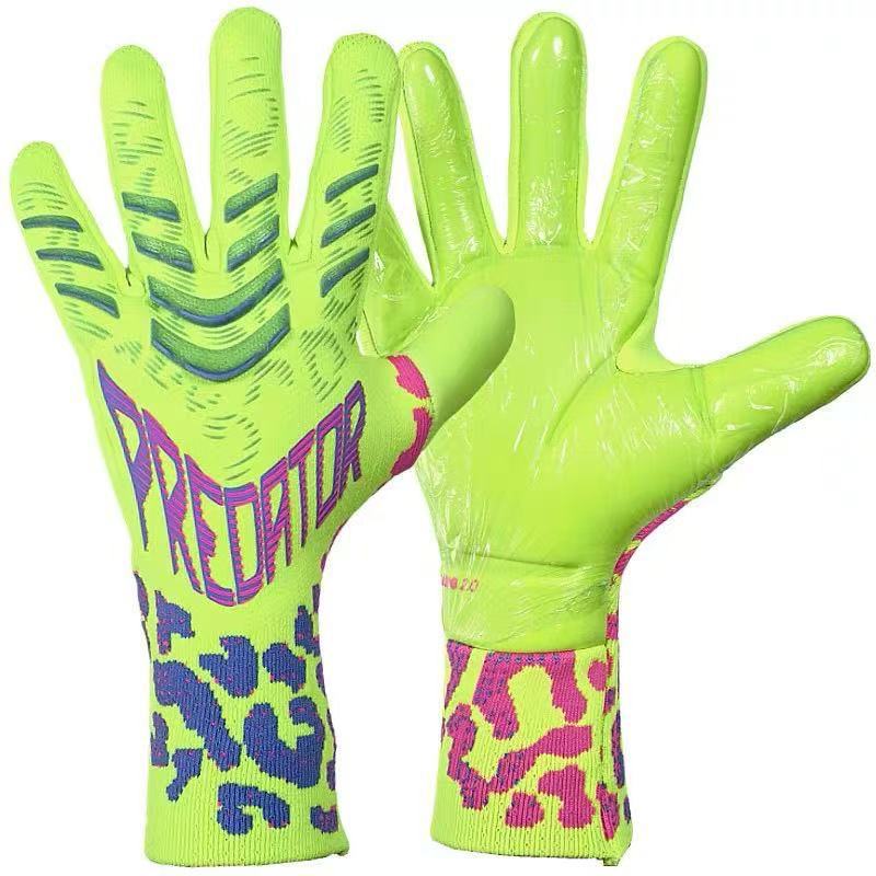 Guantes de portero de fútbol entrenamiento antideslizante para niños guantes de portero de desgaste guantes de fútbol para adultos antideslizantes con protector de dedos