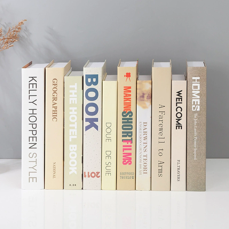 Жёлтые кремовые японские реквизиты, макет книги для гостиной, креативные реалистичные украшения