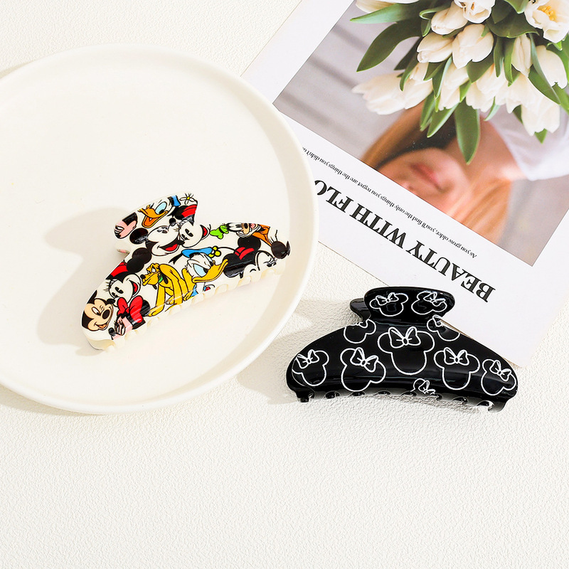 Cross-Border New Cartoon Hair Accessories, Hair Clips Made of Acrylic Material, Suitable for Girls to Wear Their Hair in a Bun