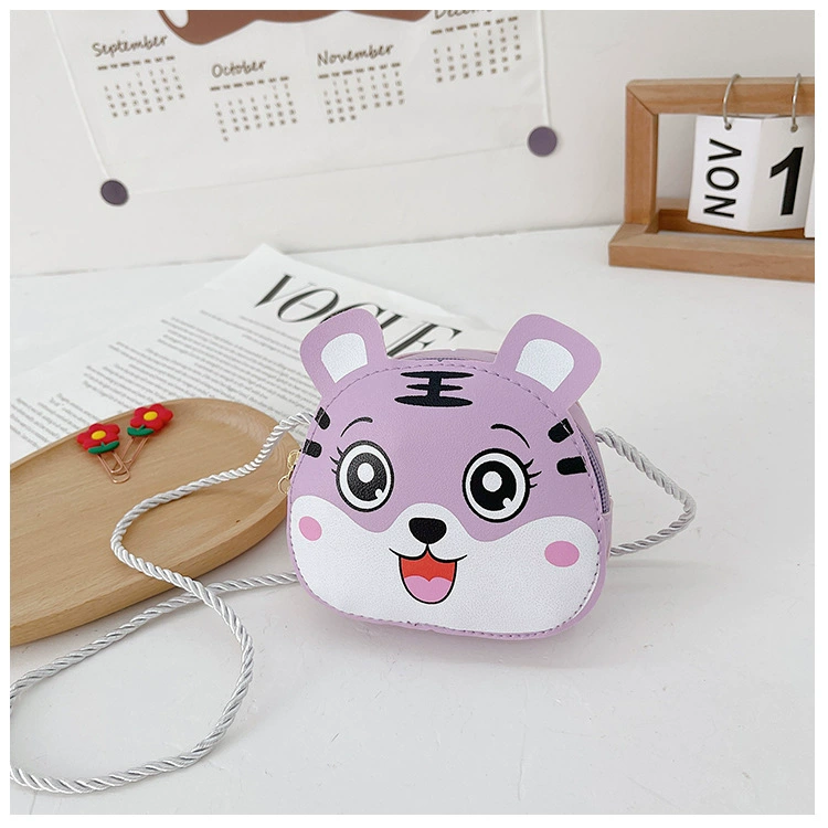 Cartoon polyurethane children's bag, one-shoulder bag, shoulder bag for leisure, small bag, wallet, 2022 collection, Korean style
