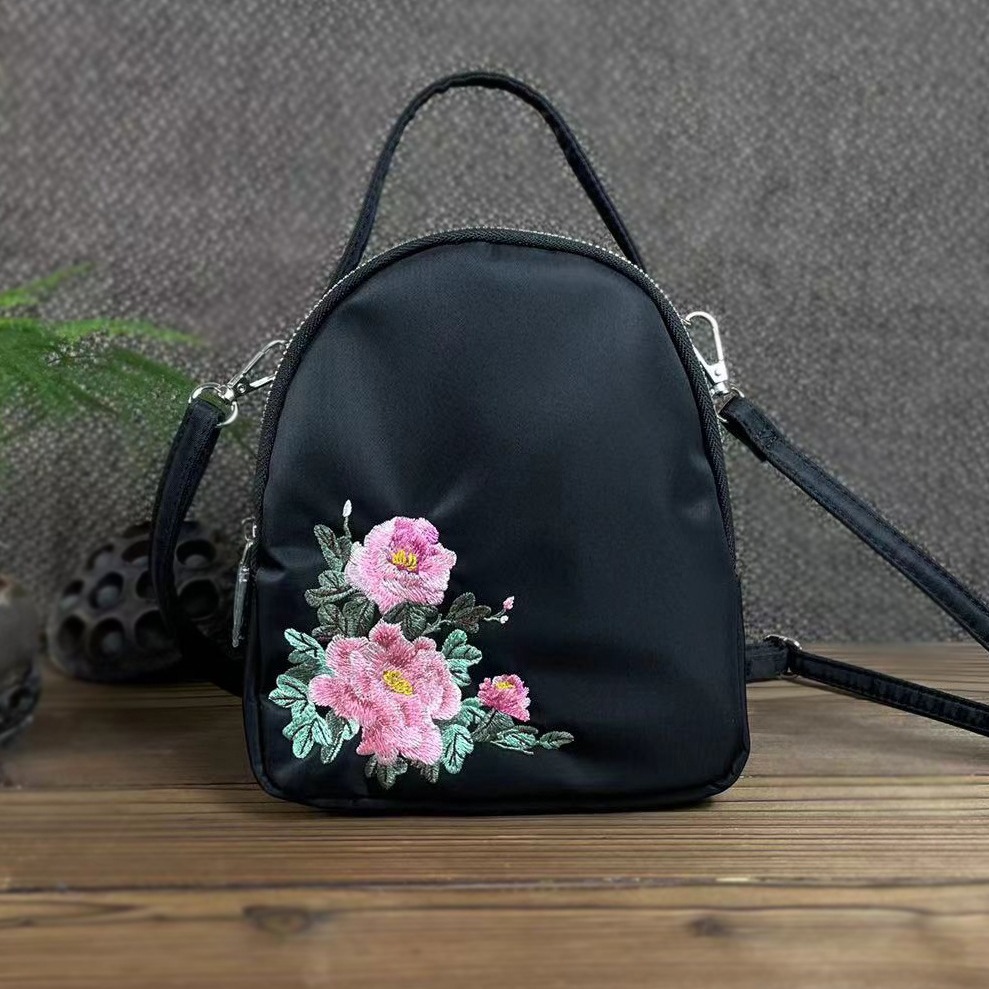 别漾国潮原创品牌布艺汉服绣花包2024民族风包女包双肩文艺国风