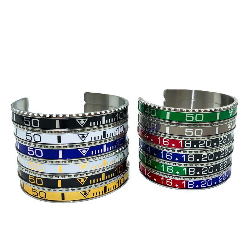 Sand surface speedmoeter open trend titanium steel bracelet digital men and women scale watch water ghost bracelet accessories