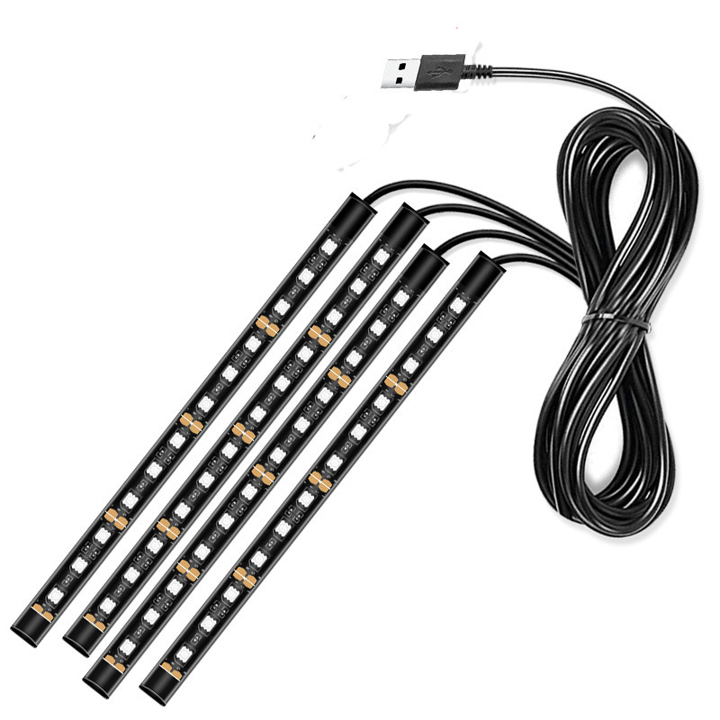 Lámpara de atmósfera LED para automóviles, uno, cuatro, uno, dos, lámpara de pie monocromática, lámpara de atmósfera de pie para automóviles image 10