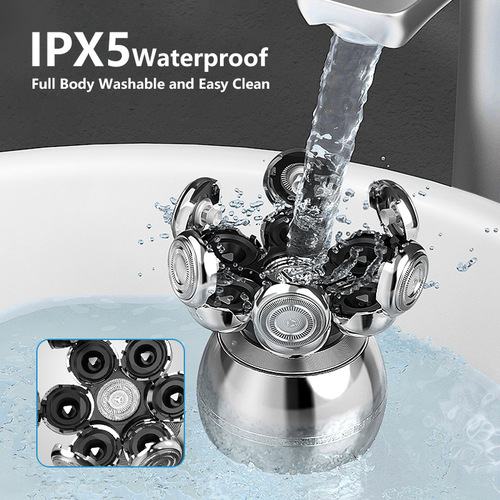 Cross-border LCD digital display full body washable razor USB rechargeable multi-function razor set wholesale