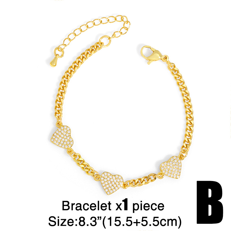 hip hop heart metal necklace