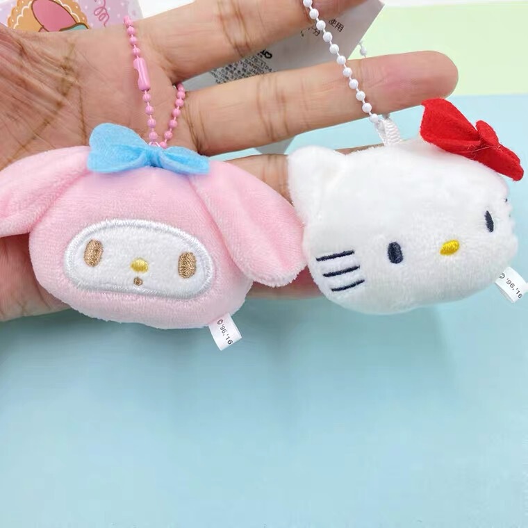 ケイティ猫玉桂犬布丁犬麦楽迪ぬいぐるみ玩具小ペンダントかわいいキーホルダー人形|undefined