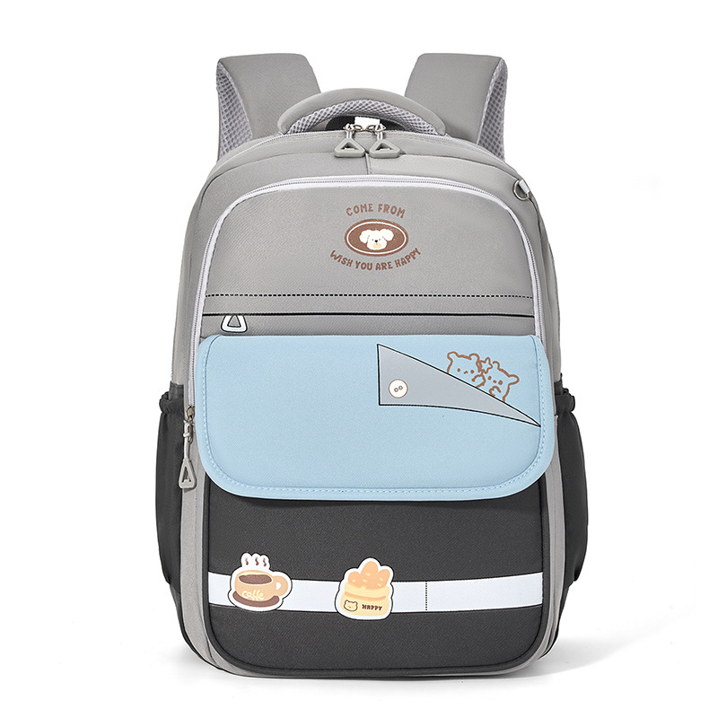 Mochila de estudiantes de primaria de gran capacidad, mochila para niños, mochila de hombros respirada, mochila de niñas resistente al desgaste.