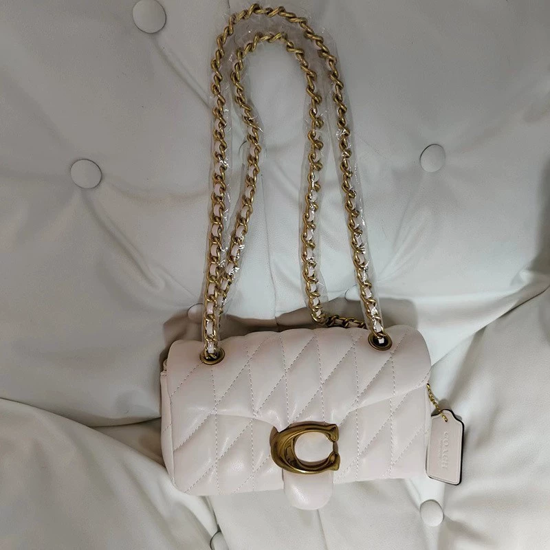 Сумка через плечо Coach Tabby 26, стежка из овчины с ромбовидной стежкой, односторонняя кроссбоди, малые и крупные размеры