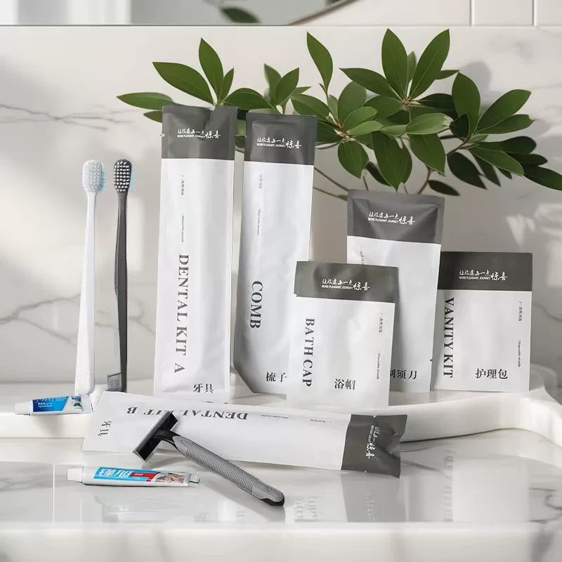 Отель Одноразовые туалетные принадлежности Комплект Отель Зубная расческа Тапочки B & B Одноразовая зубная щетка Набор зубной пасты
