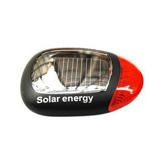 Luz trasera de la bicicleta solar luz de advertencia de conducción nocturna luz trasera de bicicleta de carretera de montaña sin necesidad de cargar equipo de equitación