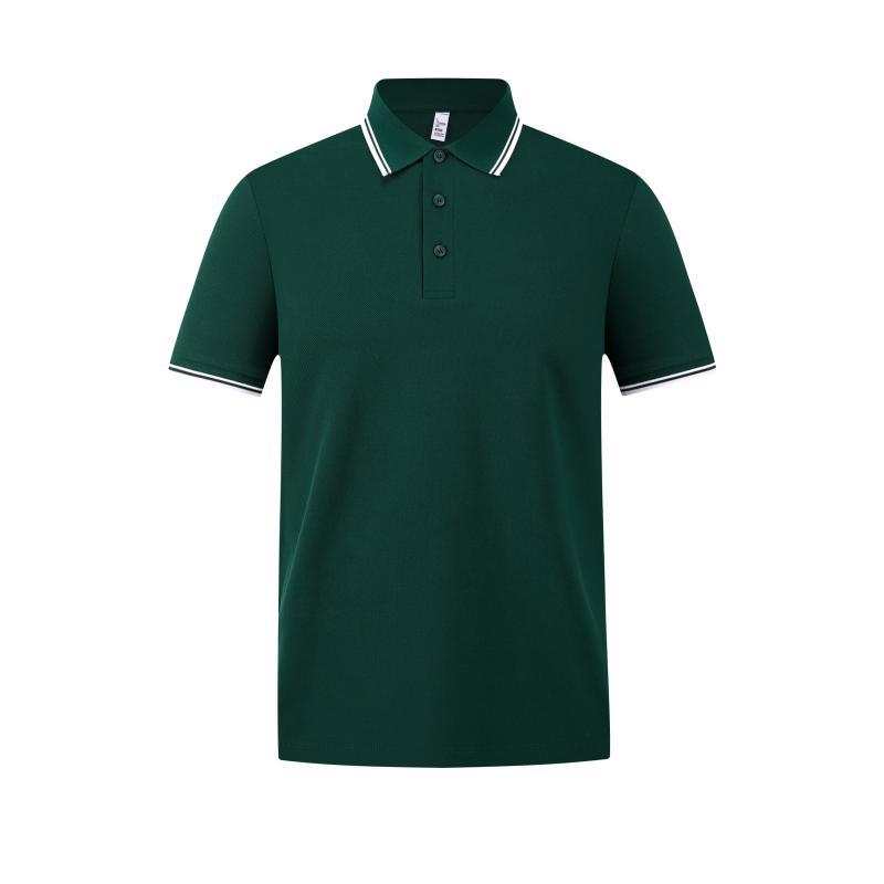 Camiseta de polo de tamaño grande personalizada camiseta de trabajo transfronteriza camiseta cultural bordada logotipo impresa algodón vestido de trabajo de manga corta personalizado