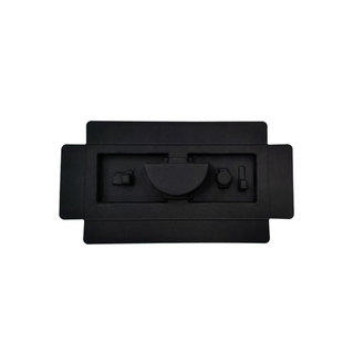 Sugar Cane Paper, Sugarcane Bagasse Wet Pressed Paper Tray, Black Custom Packaging Paper Plastic Pulp Tray