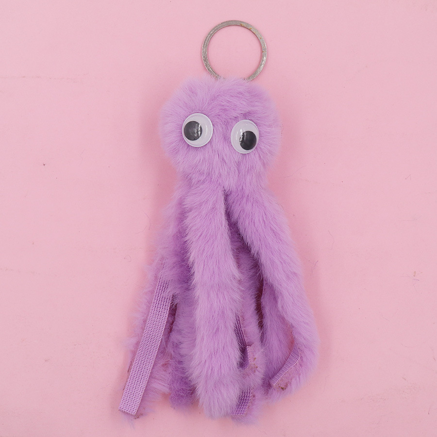 30g Weight Keychain Classification 1 Piece Quantity Daily Occasion Alloy Material Unisex Gender Sewing Design Cute Style Cute Octopus Alloy Sewing Unisex Keychain 1 Piece 9