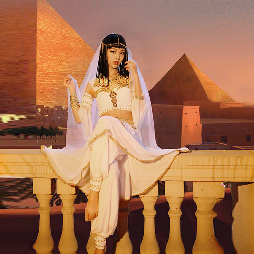 Anime character cosplay Cleopatra performance dance costume Halloween anime dance performance costume set performance costume
