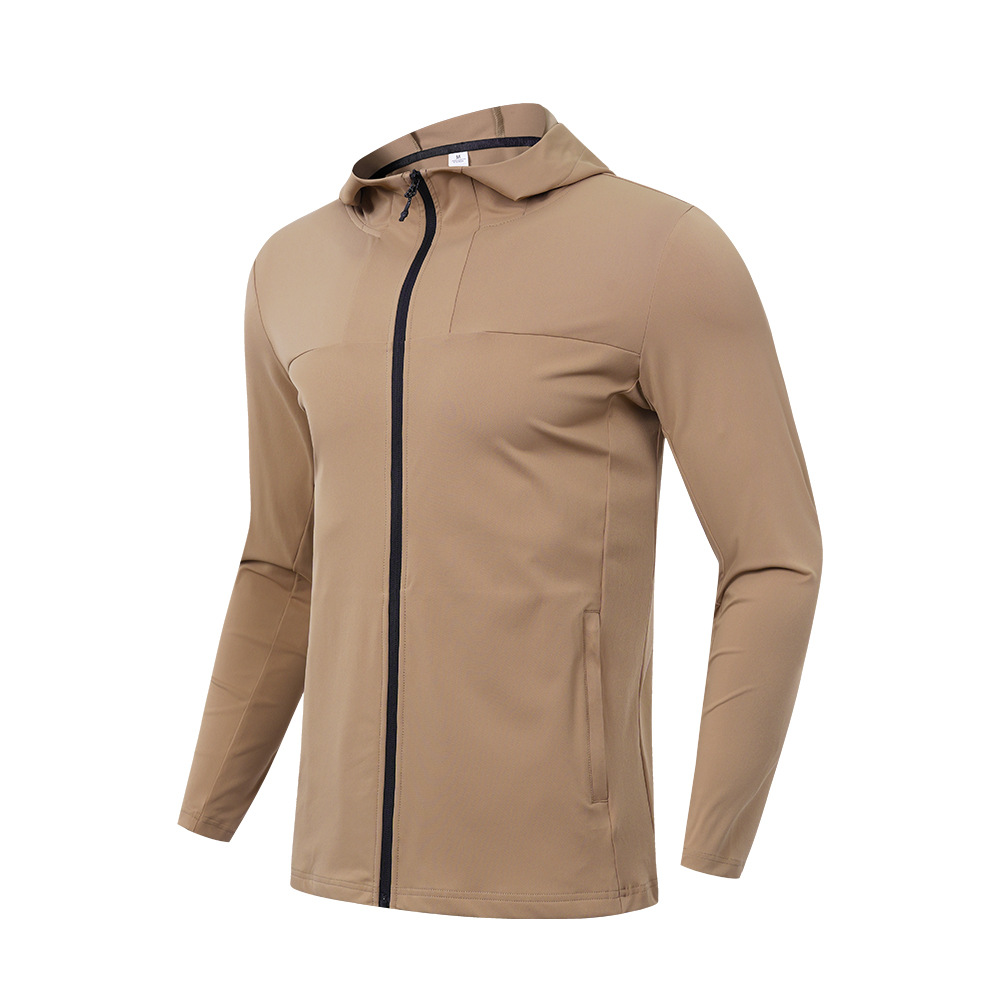 Lulu chaqueta deportiva al aire libre chaqueta de secado rápido para hombres y mujeres chaqueta de moda con cremallera superior con capucha cardigan slim fit manga larga Otoño e Invierno