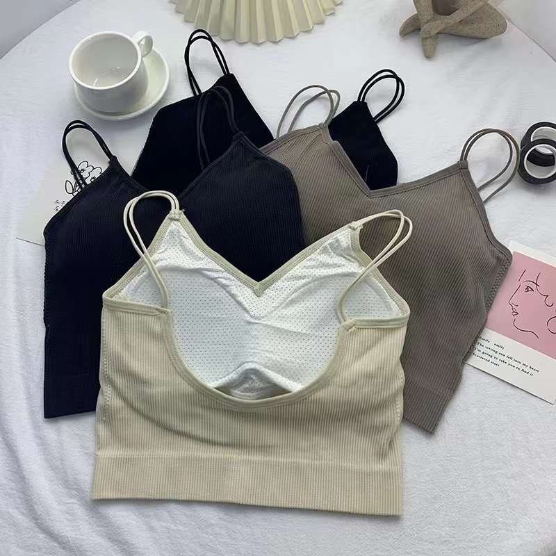 Nueva inconsútil alto elástico belleza de alta calidad las mujeres chaleco inalámbrico yoga sujetador ropa interior deportiva al por mayor