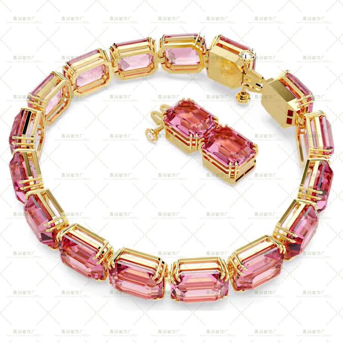 Millenia colección exagerada collar pulsera de cristal de color gradiente lujoso ligero de alto nivel transfronterizo