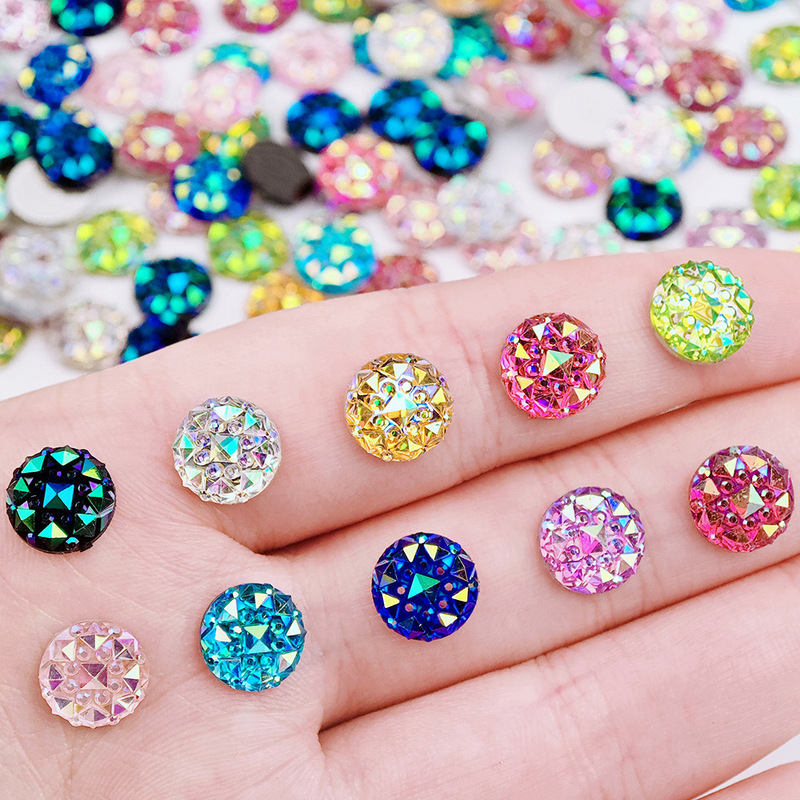 10mm round magic color resin drill baby's skin star flat bottom drill resin patch diy nail art bracelet decoration 10mm round magic color resin drill baby's skin star flat bottom drill resin patch diy nail art bracelet decoration