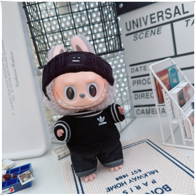 Labubu ベビー服ラブブ第一、第二、第三世代ペンダント 10-15 センチメートル綿人形ユニバーサルスウェットシャツスポーツスーツ|undefined