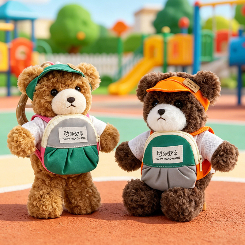 New Cartoon Plush Toy Backpack Teddy Bear Pendant Doll Bear Classmate Backpack Pendant Desk Companion Wholesale New Cartoon Plush Toy Backpack Teddy Bear Pendant Doll Bear Classmate Backpack Pendant Desk Companion Wholesale