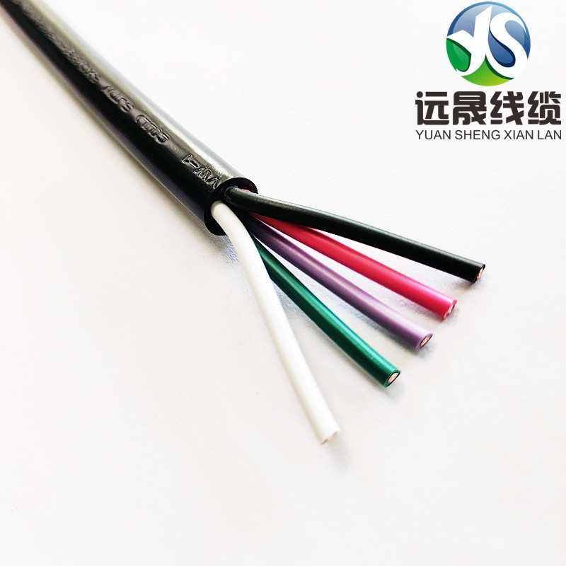 户外氛围灯电源线SJTW 5*18AWG 105℃耐磨抗老化连接线