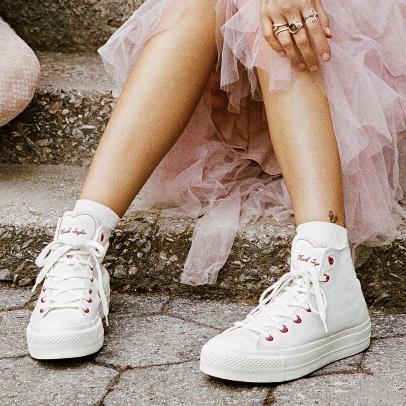 Classic All Star Lift Valentine's Day Limited Edition High-Top Canvas Shoes for Women, Red Thick-Soled Height-Increasing Casual Sneakers Classic All Star Lift Valentine's Day Limited Edition High-Top Canvas Shoes for Women, Red Thick-Soled Height-Increasing Casual Sneakers