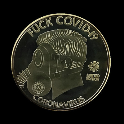 2020抗击新冠病毒纪念币COVID-19我生存纪念章定制金属幸存者硬币|ms