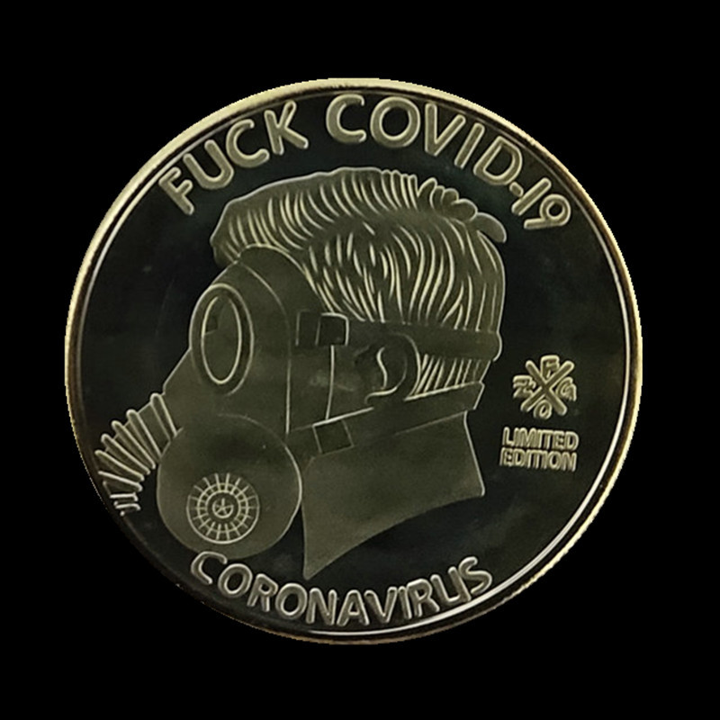 2020抗击新冠病毒纪念币COVID-19我生存纪念章定制金属幸存者硬币|ms